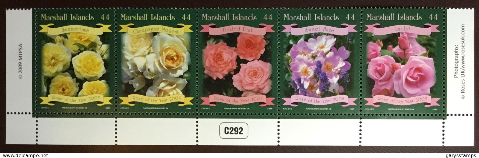 Marshall Islands 2009 Roses Flowers MNH - Roses