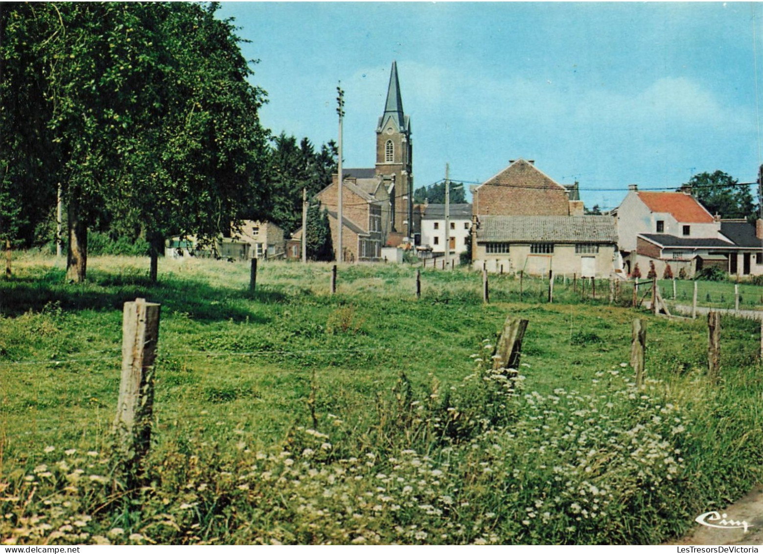 BELGIQUE - Fize Fontaine - Église - Colorisé - Carte Postale - Villers-le-Bouillet