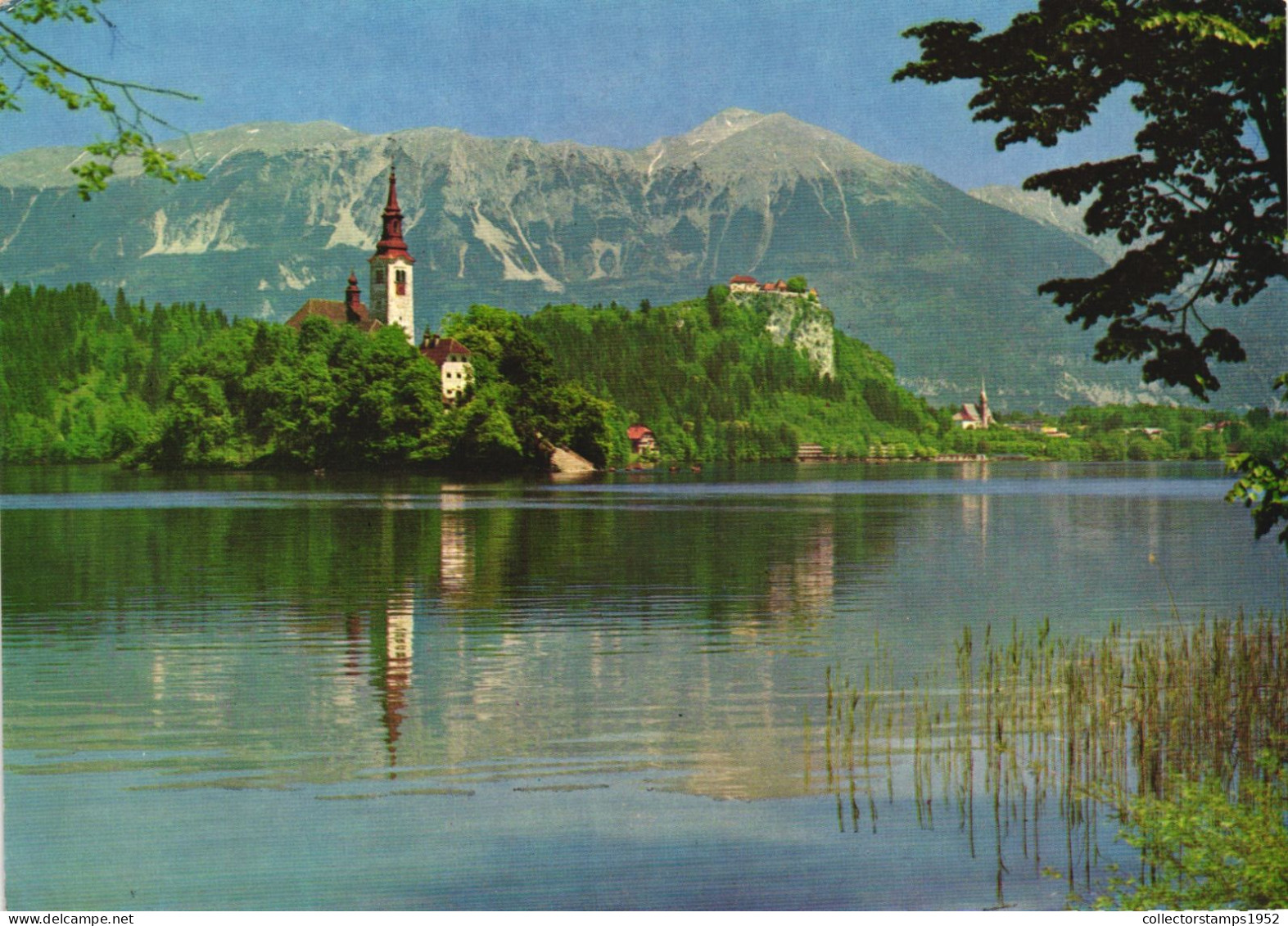 BLED, ARCHITECTURE, CHURCH, MOUNTAIN, SLOVENIA, POSTCARD - Slowenien