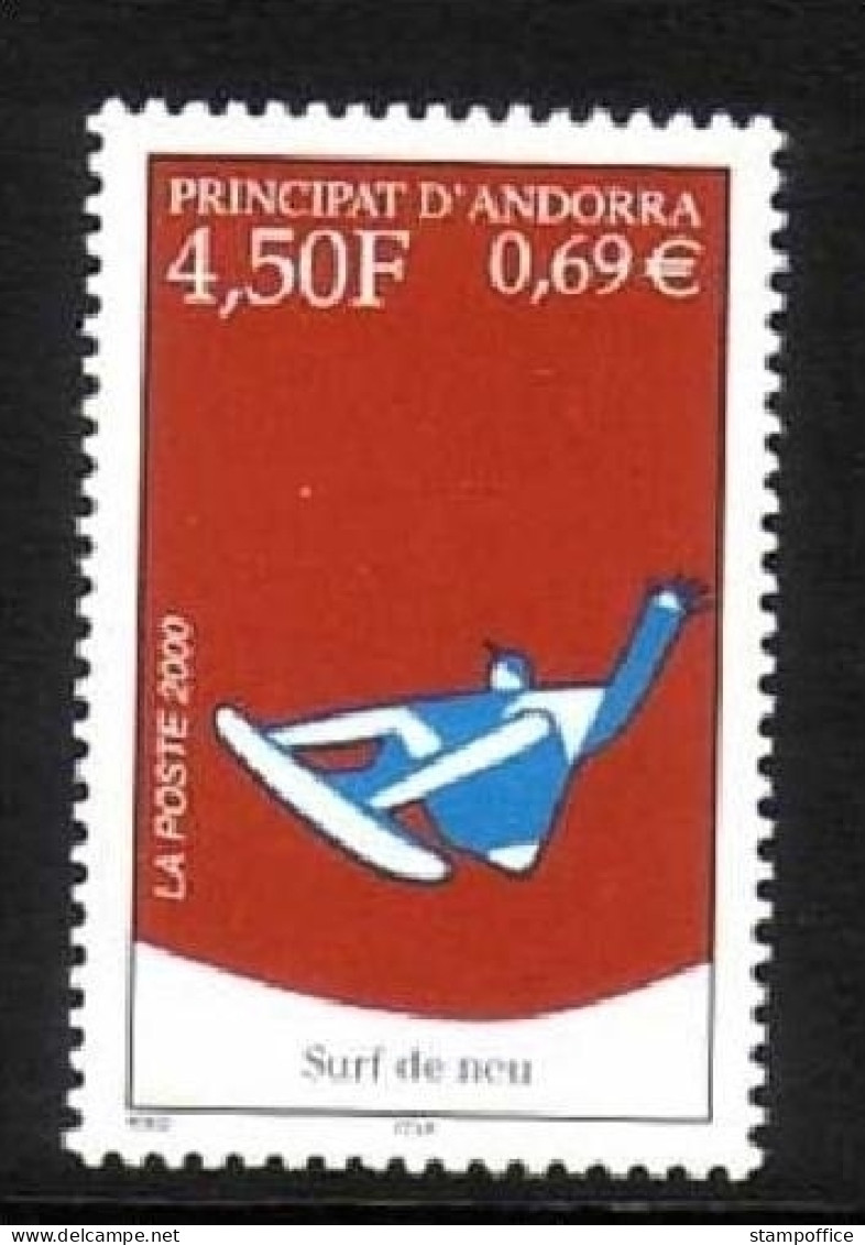 ANDORRA FRANZÖSISCH MI-NR. 548 POSTFRISCH(MINT) SNOWBOARDING 2000 - Unused Stamps