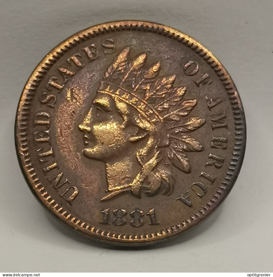 1 CENT INDIAN HEAD 1881 USA / TETE D'INDIEN - 1859-1909: Indian Head