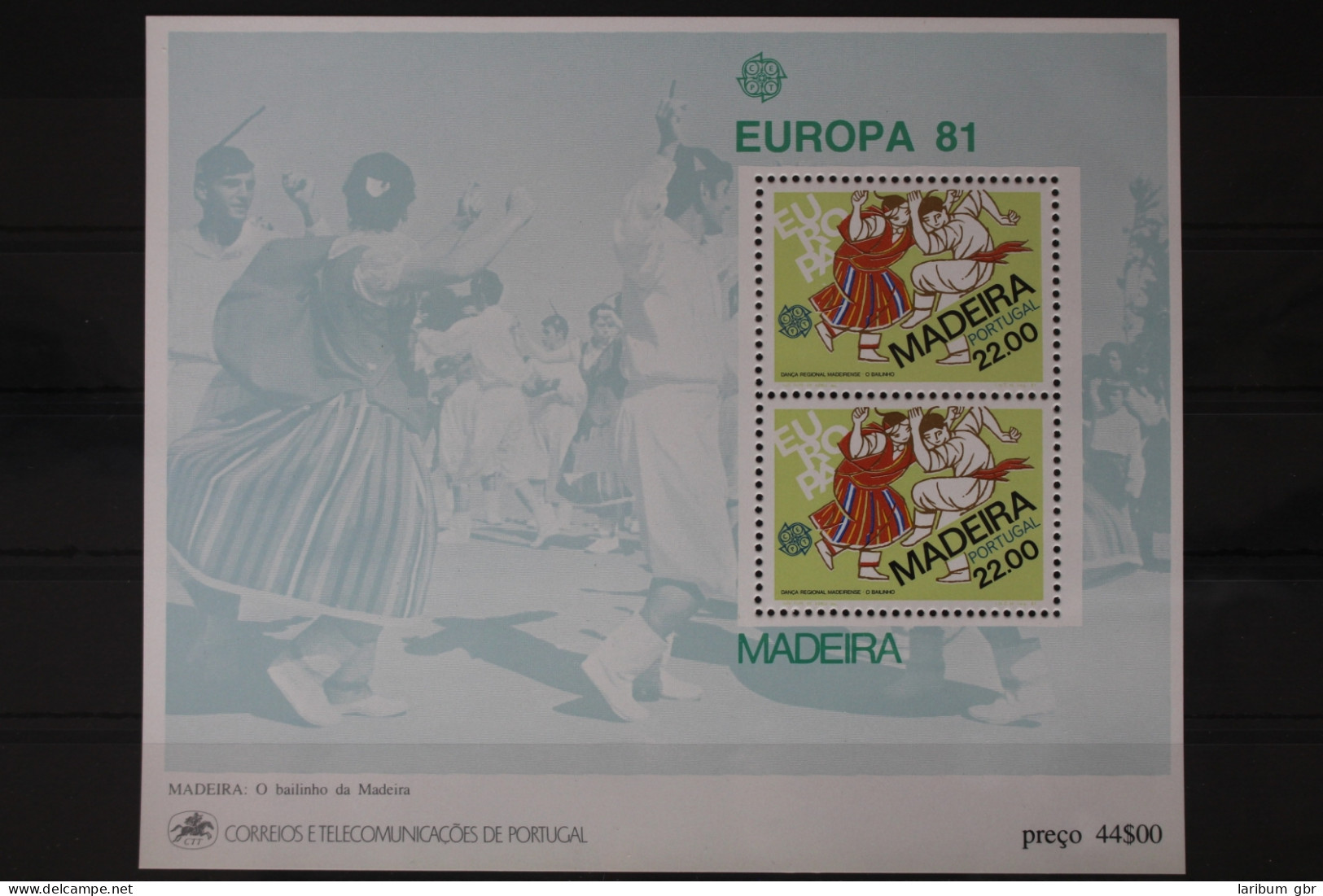 Portugal Madeira Block 2 Mit 70 Postfrisch Europa #UV025 - Madère
