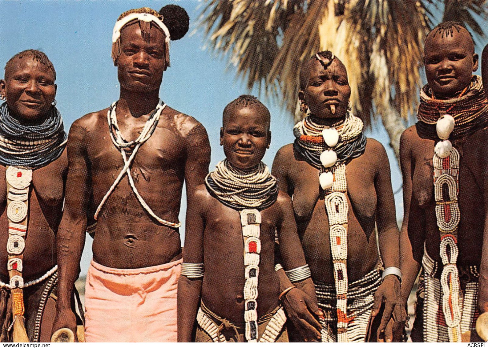 KENYA Suk Displaying Their Beaded Jwellery  Mombasa   (Scans R/V) N° 26 \ML4039 - Kenia