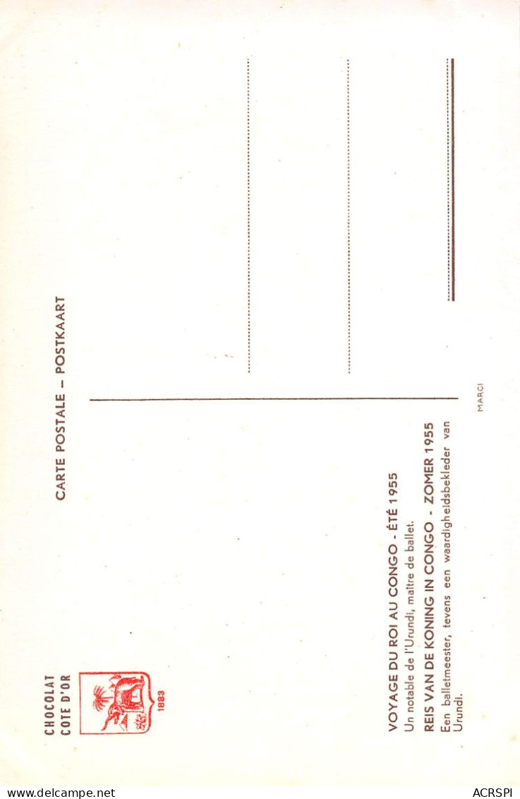 Notable De L'Urundi Stade Usumbura Léopoldville Kinshasa Voyage Du Roi BAUDOUIN 1955 CONGO Belge (2 Scans) N° 59 \ML4034 - Kinshasa - Leopoldville (Leopoldstadt)