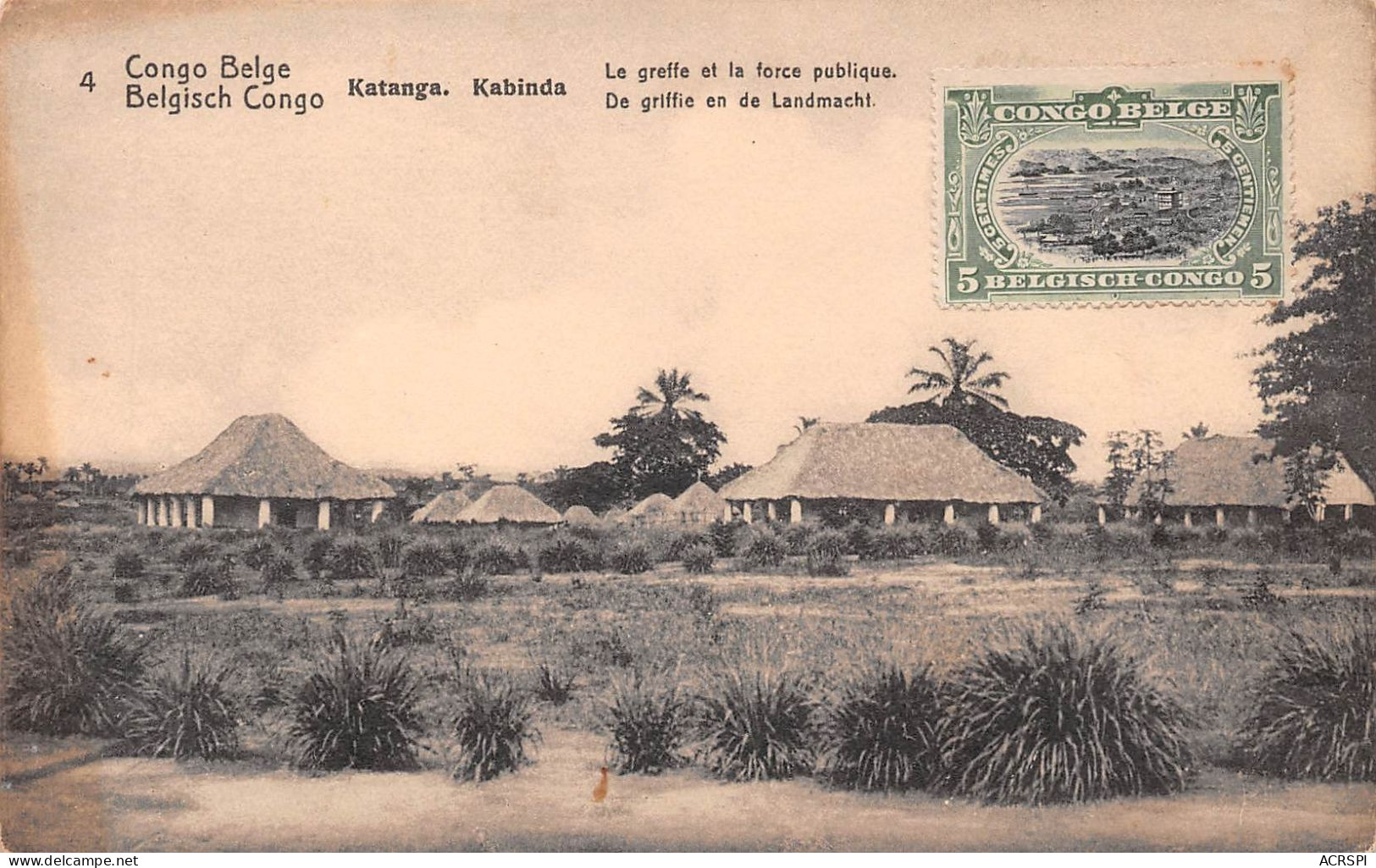 CONGO KINSHASA Katanga - Kabinda - Le Greffe Et La Force Publique Belgisch CONGO Belge (2 Scans) N° 37 \ML4034 - Kinshasa - Leopoldville (Leopoldstadt)