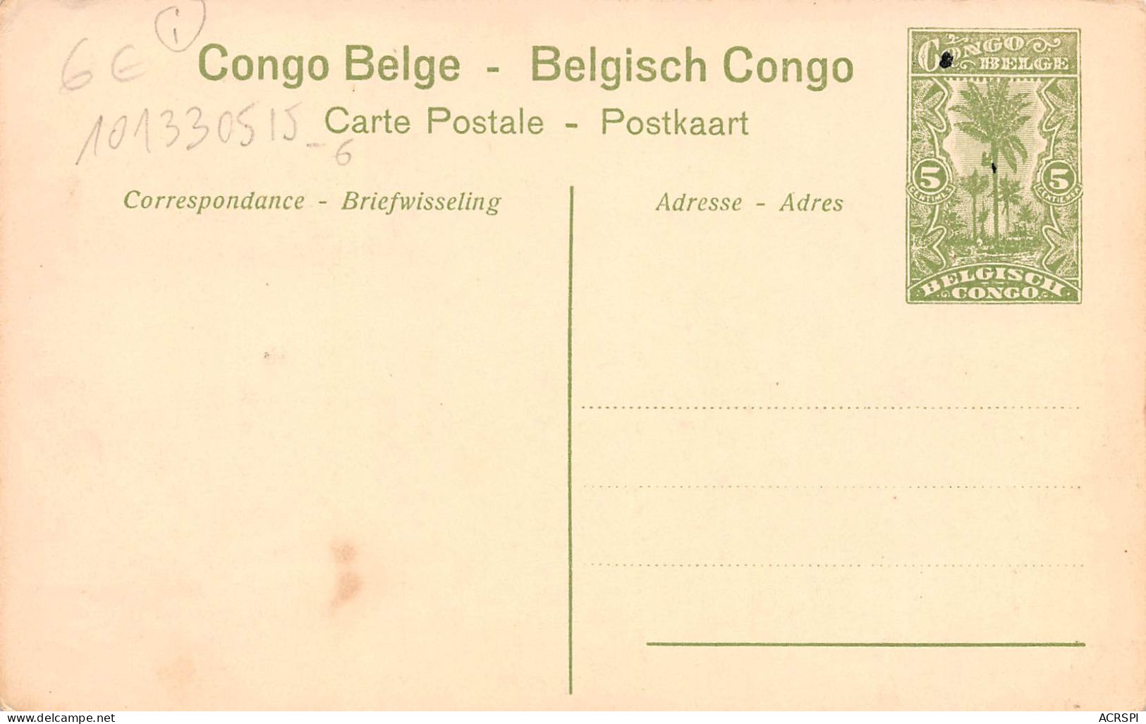 CONGO KINSHASA Katanga - Kabinda - Le Greffe Et La Force Publique Belgisch CONGO Belge (2 Scans) N° 37 \ML4034 - Kinshasa - Léopoldville