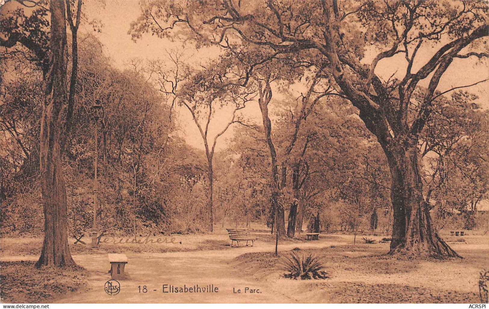 ELISABETHVILLE « Le Parc » Nels  CONGO Belge (2 Scans) N° 14 \ML4034 - Kinshasa - Léopoldville
