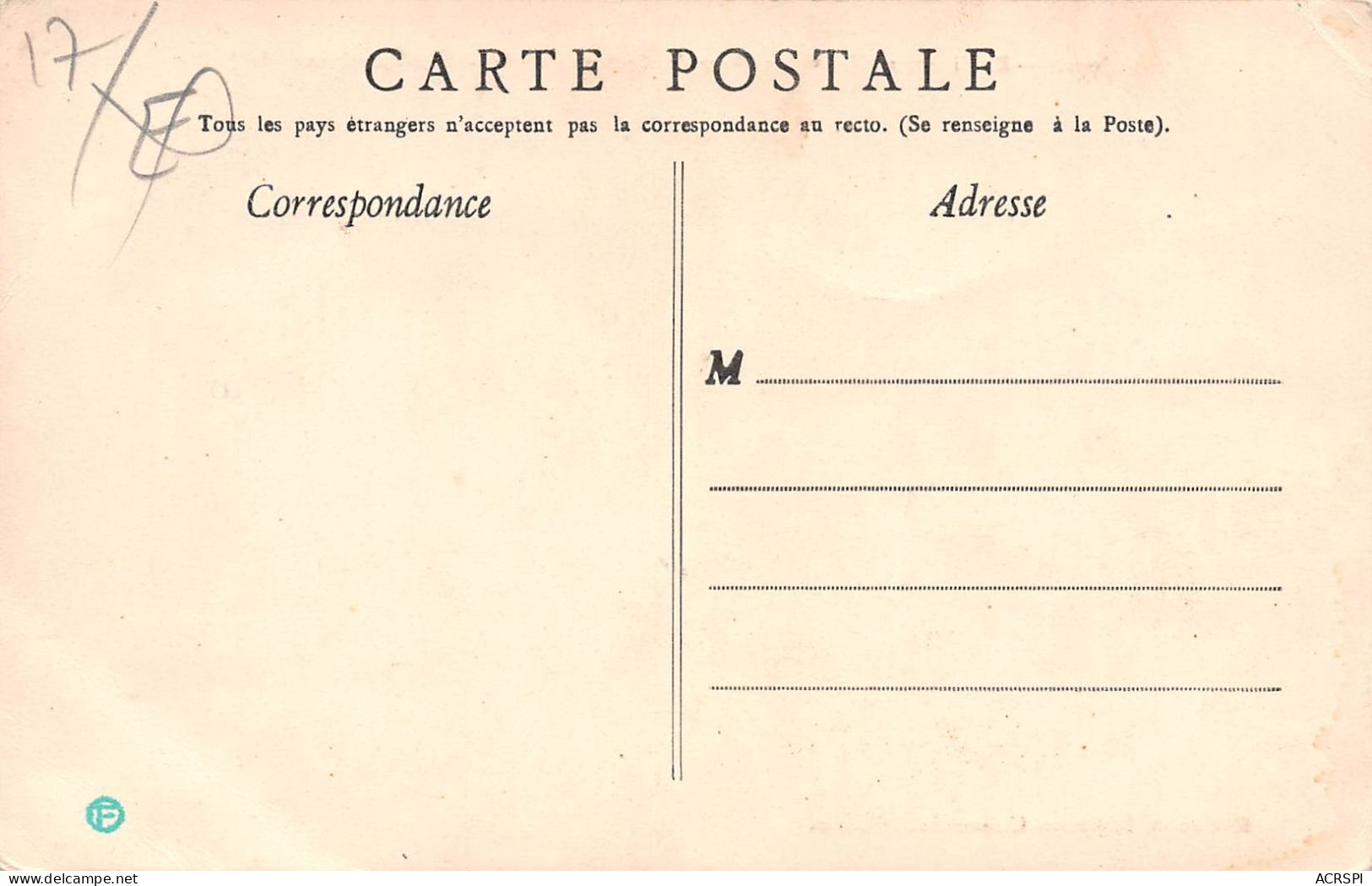 17  SAUJON établissement Hydrothérapique Du Dr Dubois Façade Intérieur Du Jardin  (scans R/V) N° 53 \ML4060 - Saujon