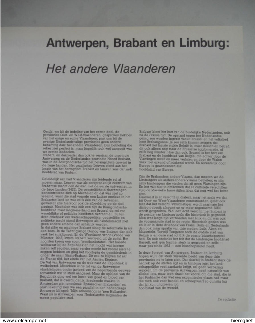 Antwerpen Brabant & Limburg - Spiegel Van Steden Dorpen En Landschappen Door Fr Vandenbergh 1984 Kempen Leuven Hageland - Geschiedenis