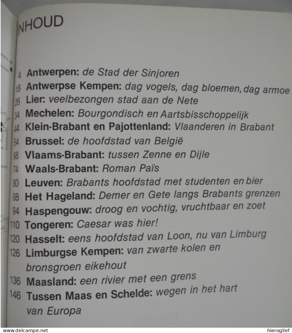 Antwerpen Brabant & Limburg - Spiegel van steden dorpen en landschappen door Fr Vandenbergh 1984 kempen leuven hageland
