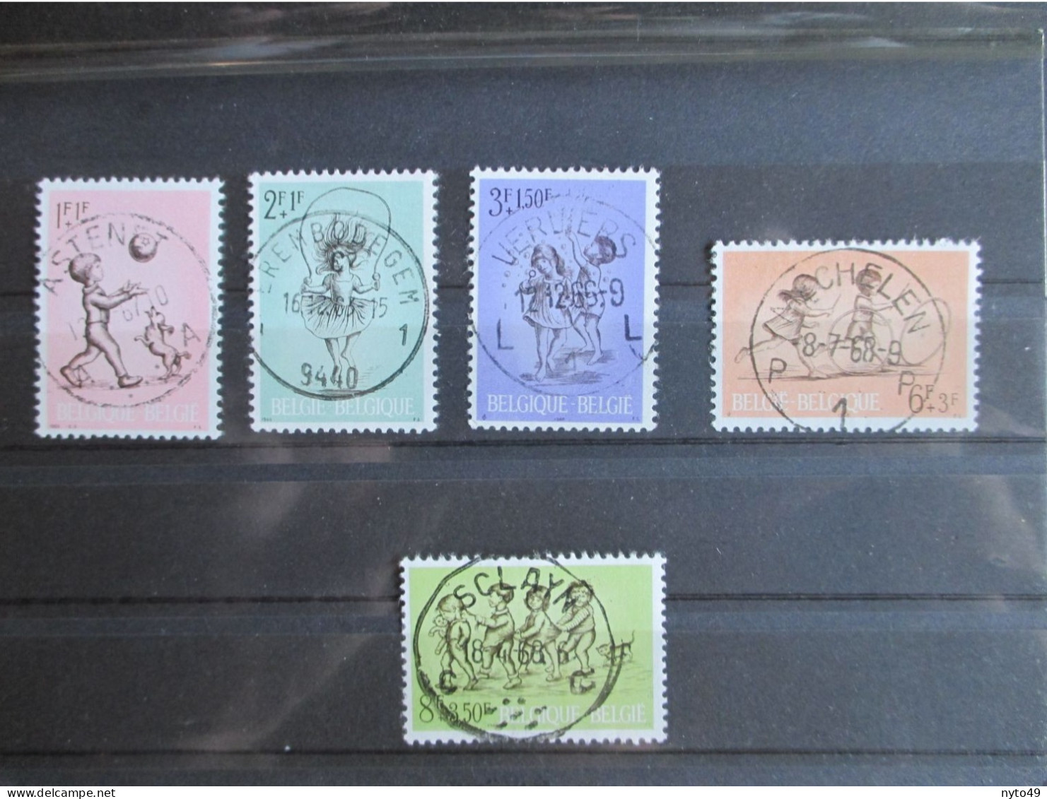 1399/1403 - Kinderspelen - Reeks Met Prachtige Centrale Stempels O.a.Astenet, Erembodegem, Sclayn - Used Stamps