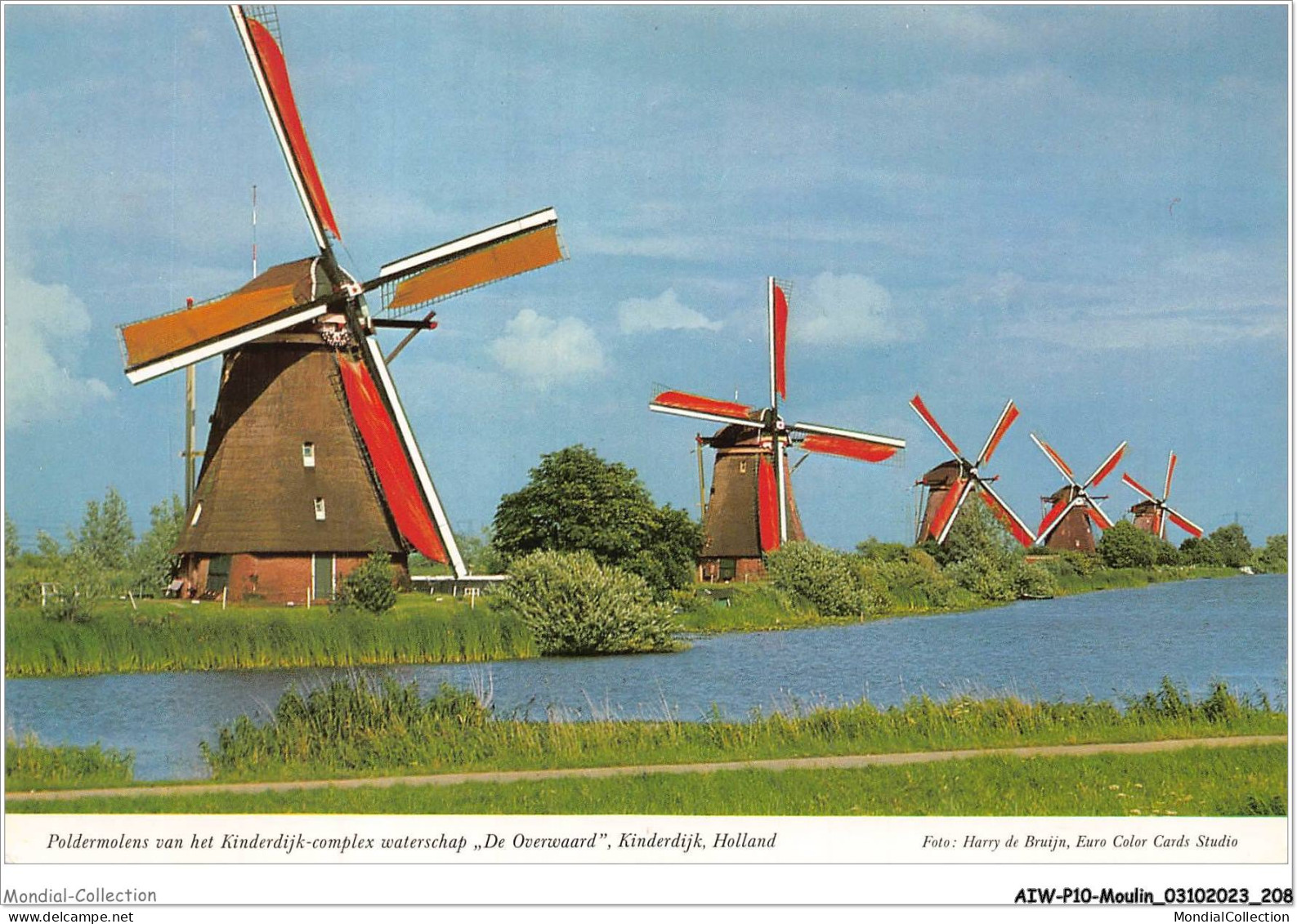 AIWP10-1044 - MOULIN - POLDERMOLENS VAN HET KINDERDIJK-COMPLEX WATERSCHAP  - Mulini A Vento