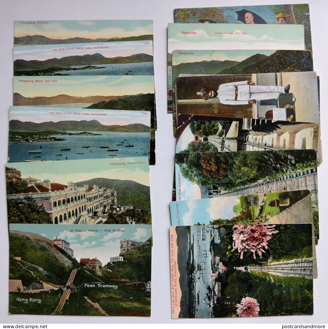 Hong Kong Lot Of 17 Postcards 1910-1920 - Cina (Hong Kong)