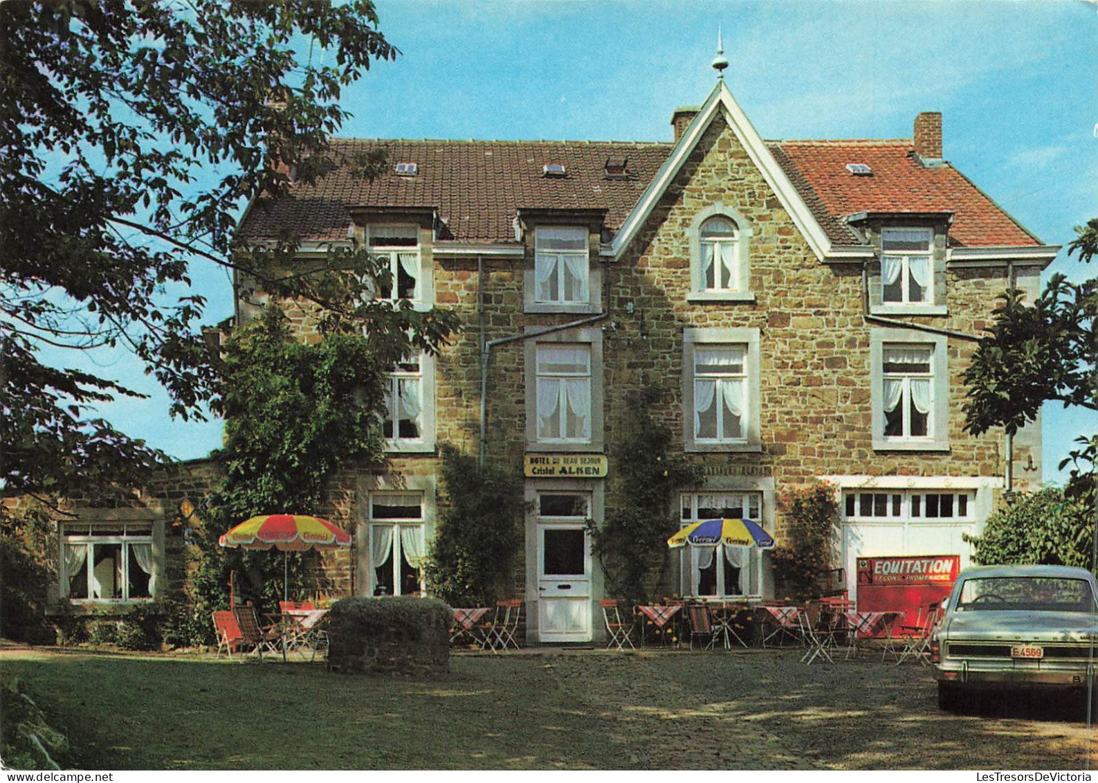 BELGIQUE - Nassogne En Ardenne - Hôtel Beau Séjour - Promenades Equestres - Carte Postale - Nassogne