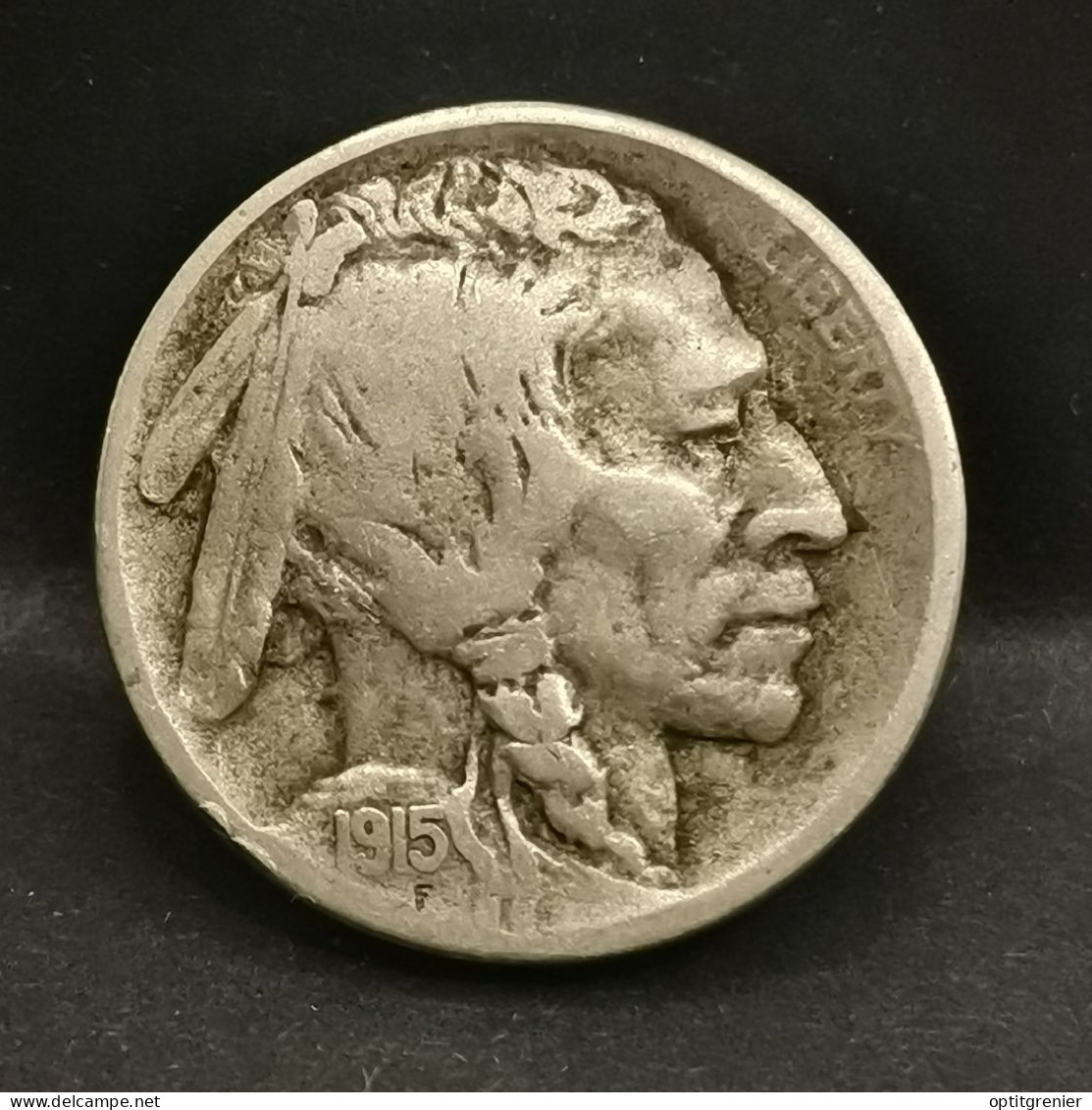 5 CENTS BUFFALO NICKEL 1915 D DENVER USA ( BISON & TETE D'INDIEN ) - 1913-1938: Buffalo