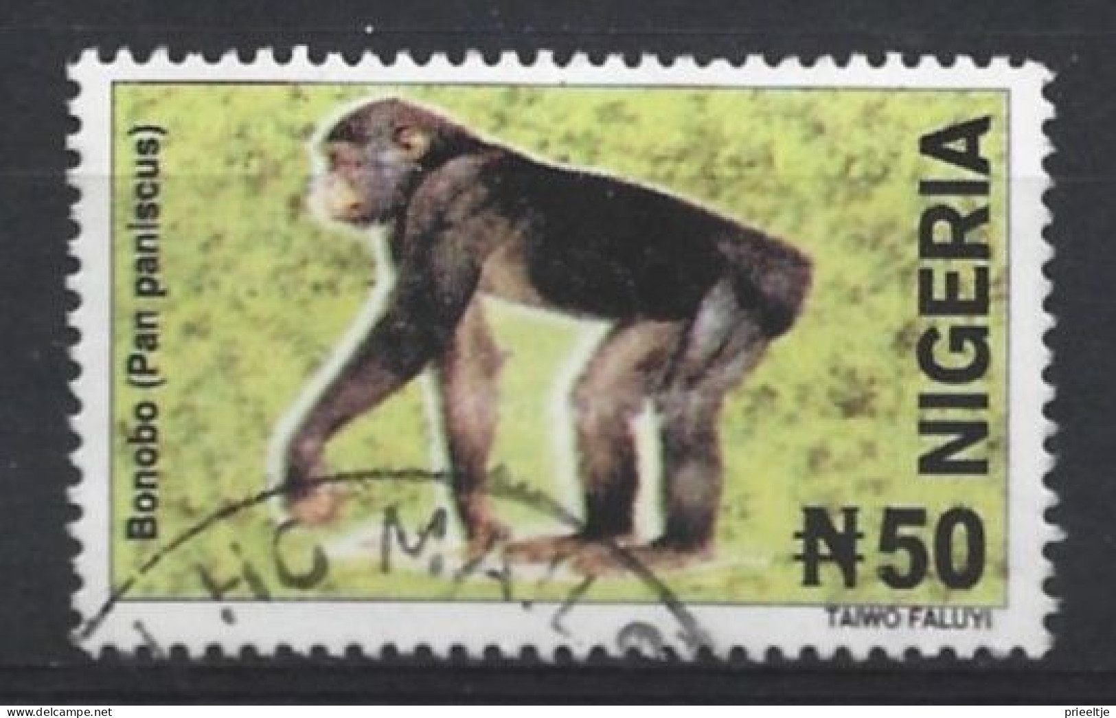 Nigeria 2001 Fauna  Y.T. 730 (0) - Nigeria (1961-...)