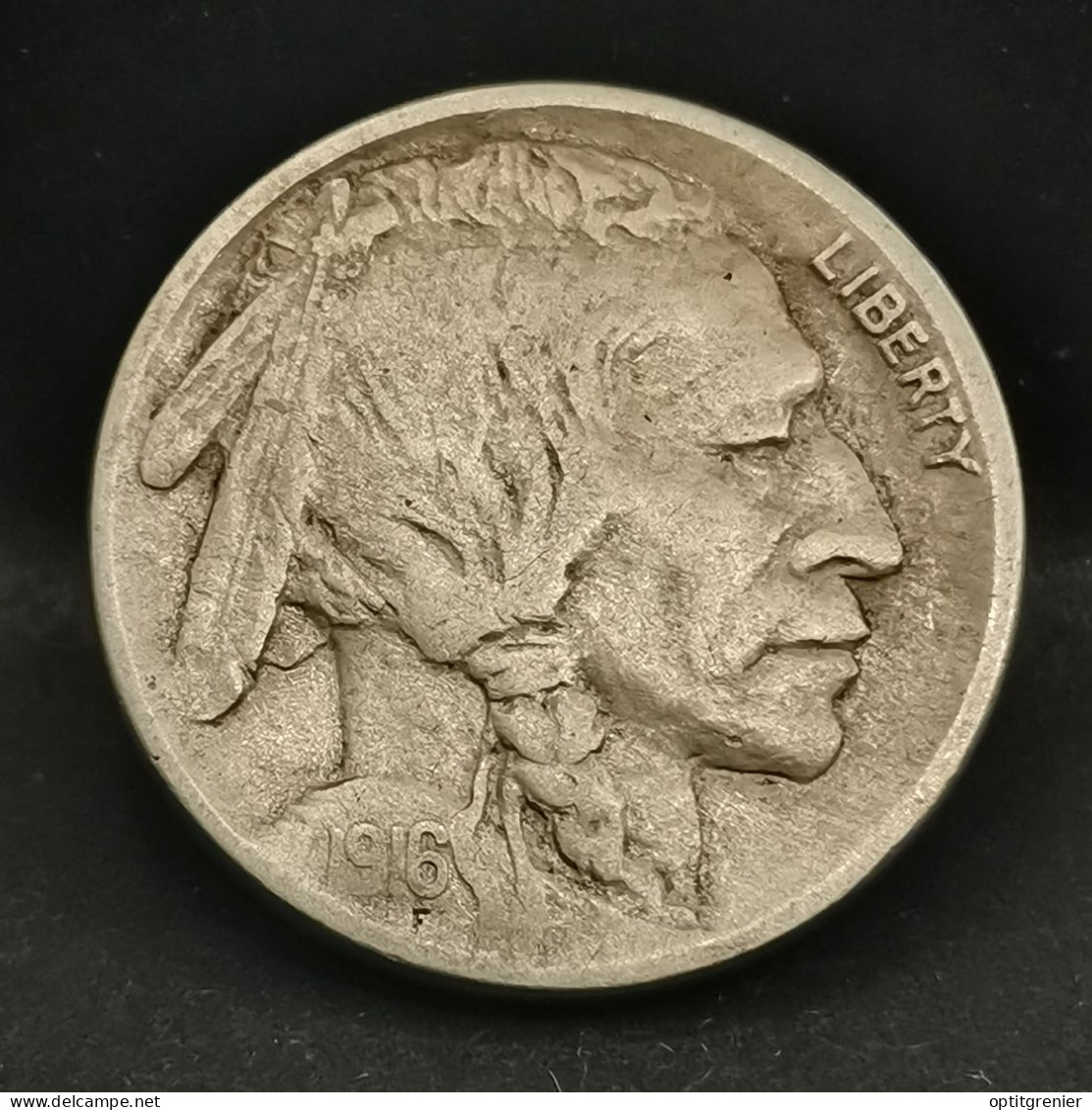 5 CENTS BUFFALO NICKEL 1916 USA ( BISON & TETE D'INDIEN ) - 1913-1938: Buffalo