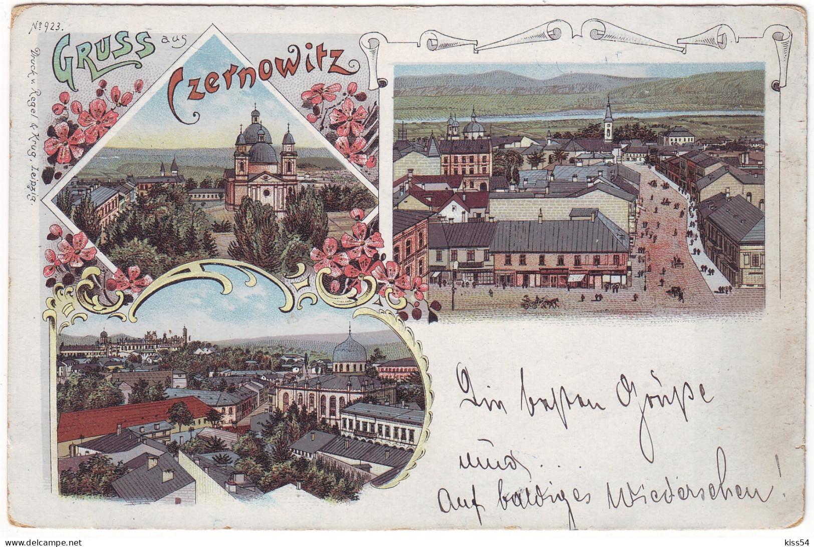 UK 44 - 4952 CZERNOWITZ, Bukowina, Ukraine, Litho - Old Postcard - Used - 1898 - Ukraine