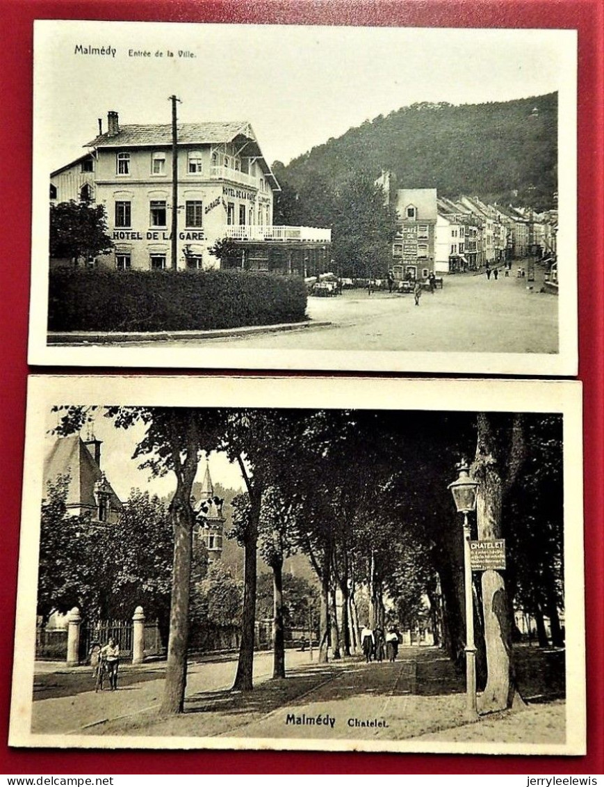 MALMEDY  - Lot De 3 Cartes : Chatelet, Entrée De La Ville , Le Pouhon Des ïles - Malmedy