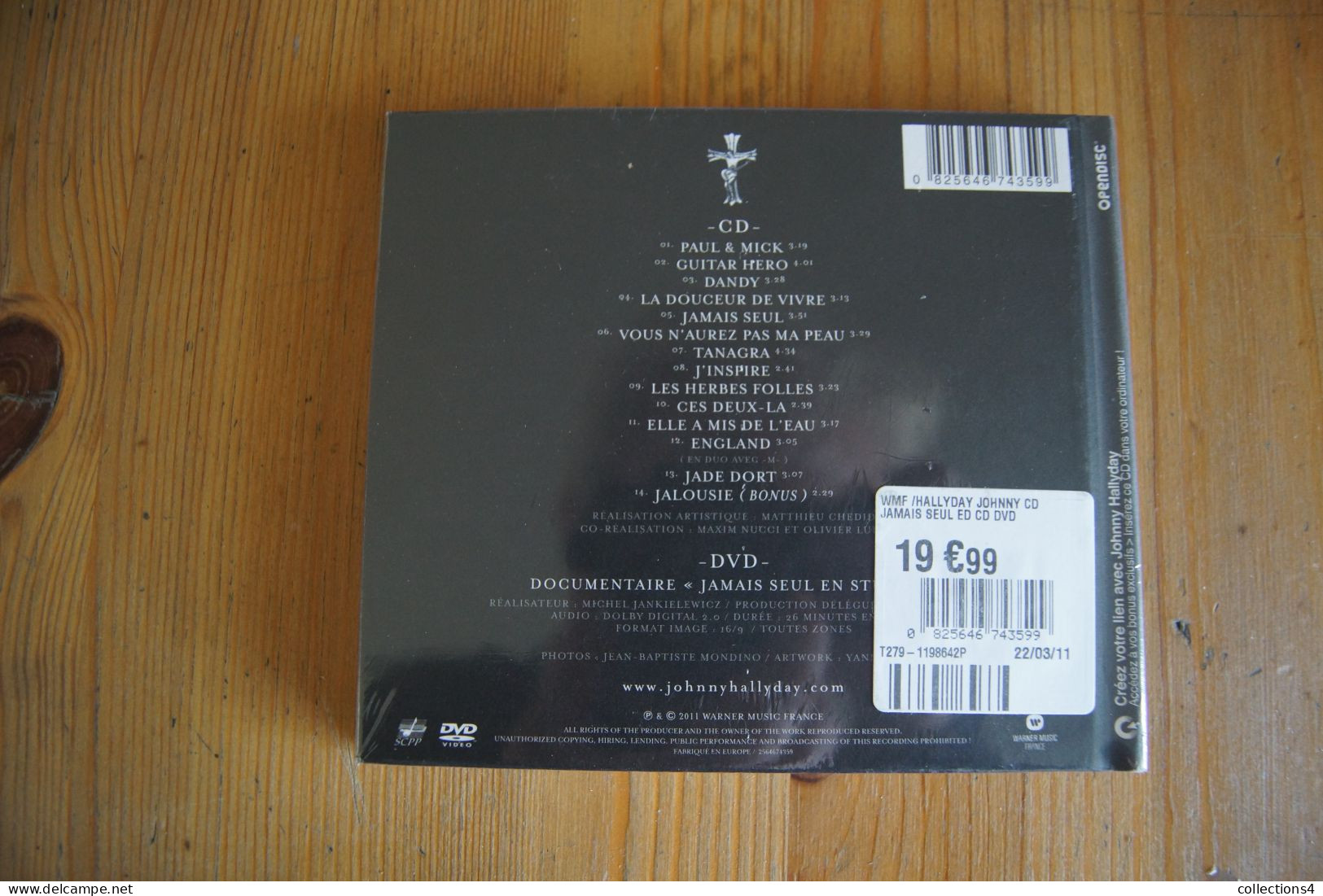 JOHNNY HALLYDAY JAMAIS SEUL CD + DVD NEUF SCELLE EDITION LIMITEE 2011 VALEUR+ - Rock