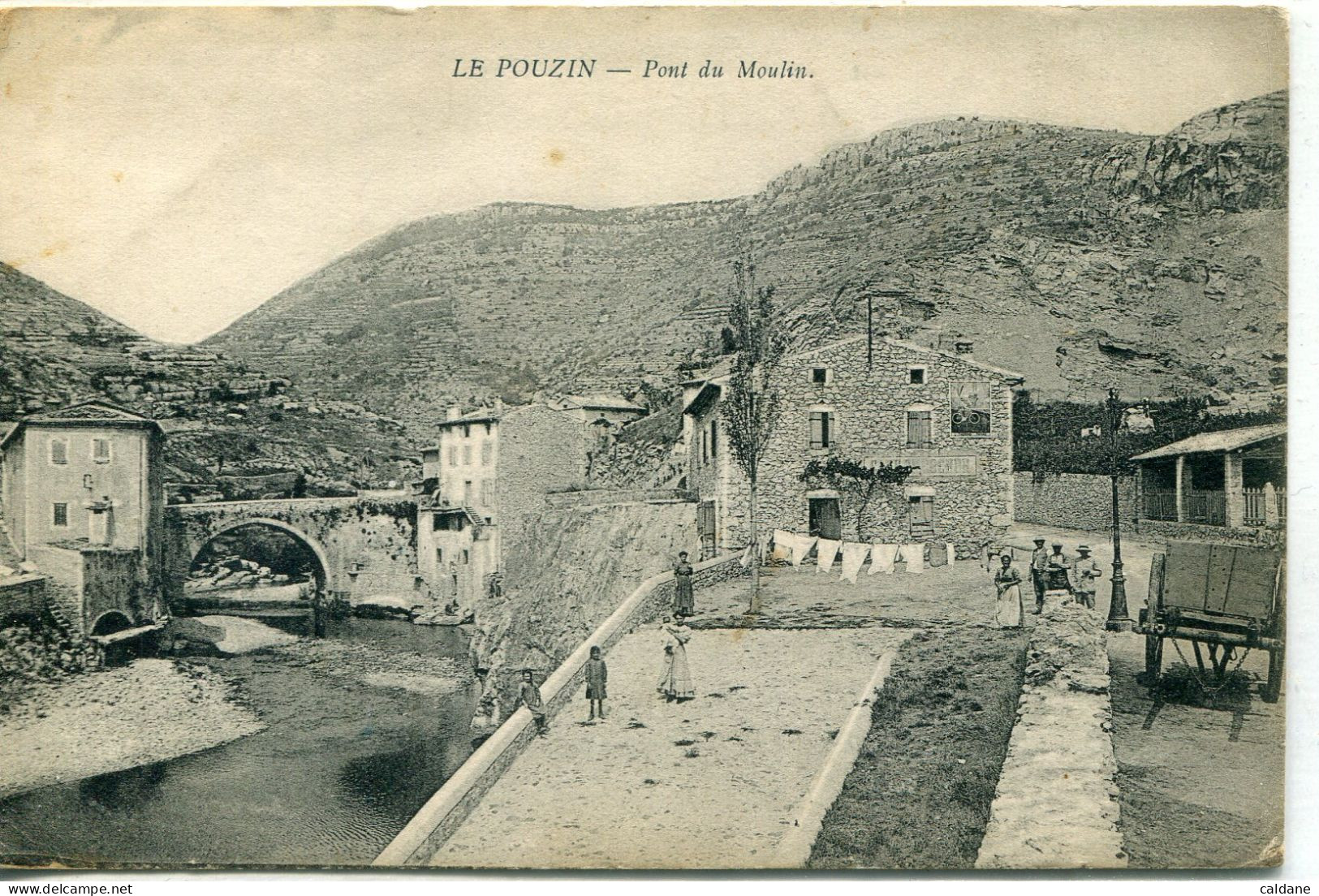 - 07 -ARDECHE - LE POUZIN - Pont Du Moulin - Cafés