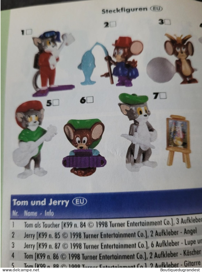 Kinder Série Tom Et Jerry N*1 (1998) - Montabili