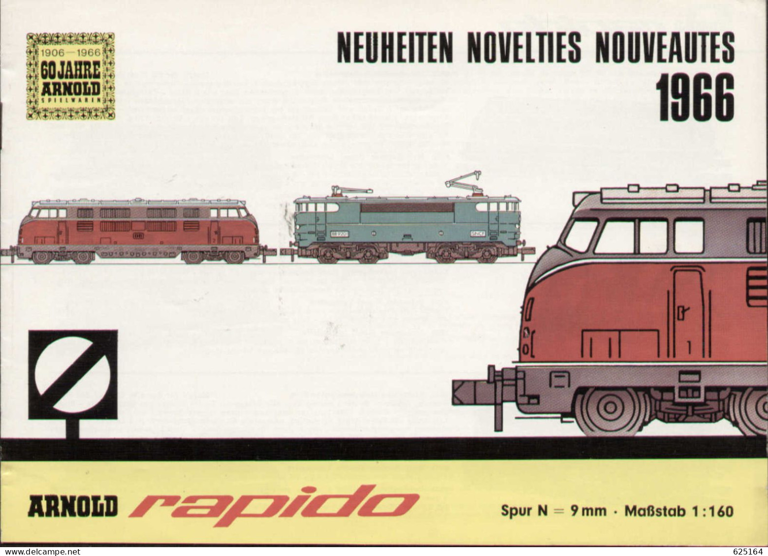 Catalogue ARNOLD RAPIDO Neuheiten 1966 Spur N = 9 Mm Maßstab 1/160 - En Allemand, Français Et Anglais - Duits