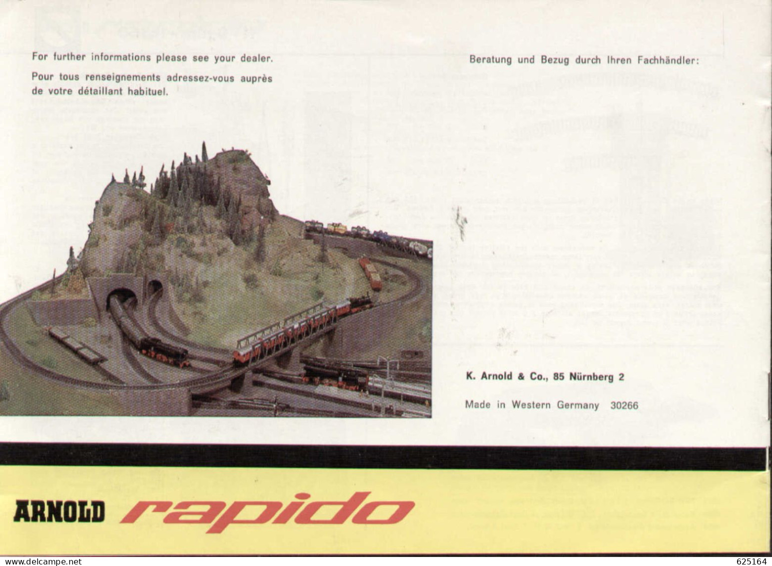 Catalogue ARNOLD RAPIDO Neuheiten 1966 Spur N = 9 Mm Maßstab 1/160 - En Allemand, Français Et Anglais - German