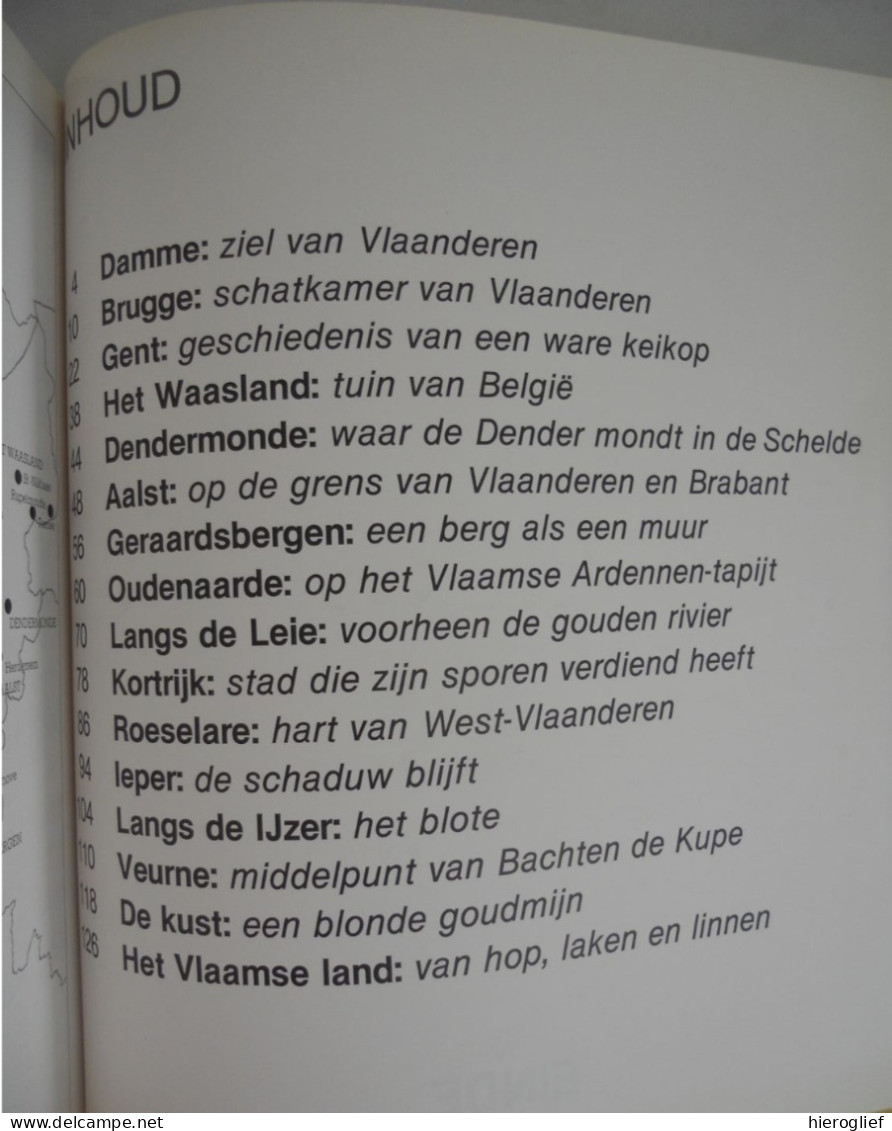 Oost- En West-Vlaanderen - Spiegel Van Steden Dorpen En Landschappen Door Fr. Vandenbergh 1983 Ijzer Leie Gent Brugge - Histoire