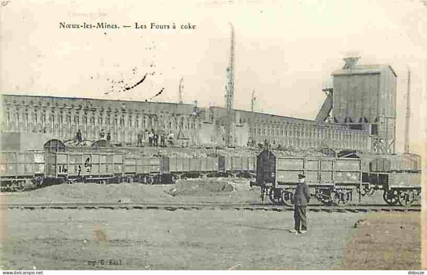62 - Noeux Les Mines - Les Fours à Coke - Animé - Ecrite En 1915 - CPA - Voir Scans Recto-Verso - Noeux Les Mines