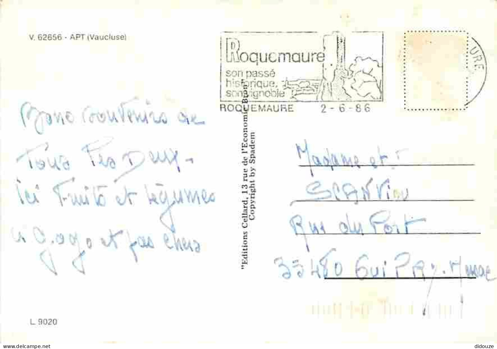 84 - Apt - Multivues - Automobiles - Blasons - Commerces - Flamme Postale - CPM - Voir Scans Recto-Verso - Apt