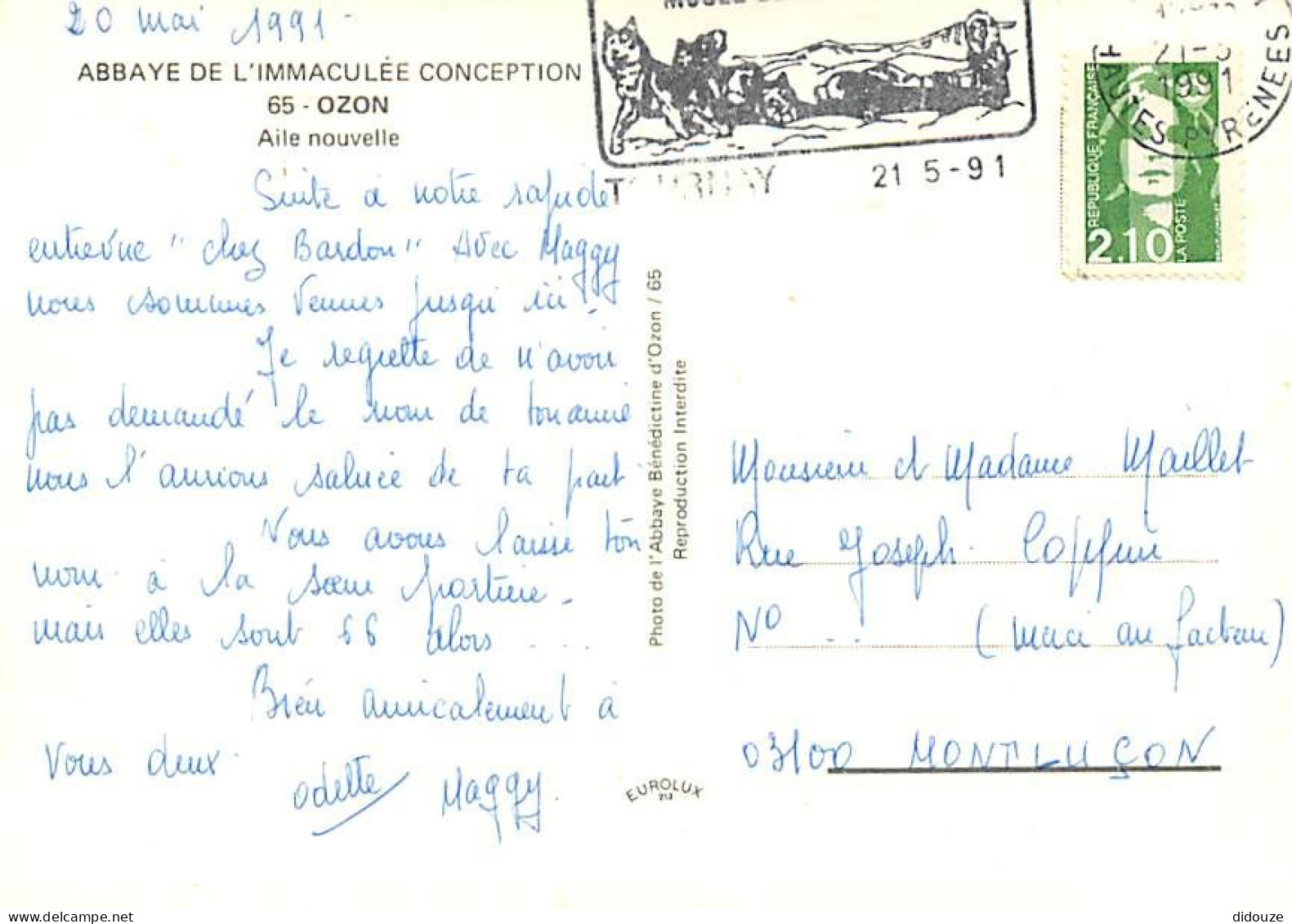 65 - Tournay - Abbaye Bénédictine D'Ozon - Aile Nouvelle - CPM - Voir Scans Recto-Verso - Tournay