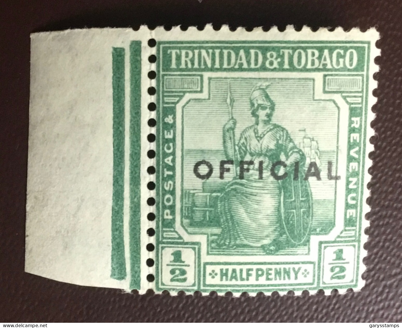 Trinidad & Tobago 1913 Official SGO11 MNH - Trinidad Y Tobago