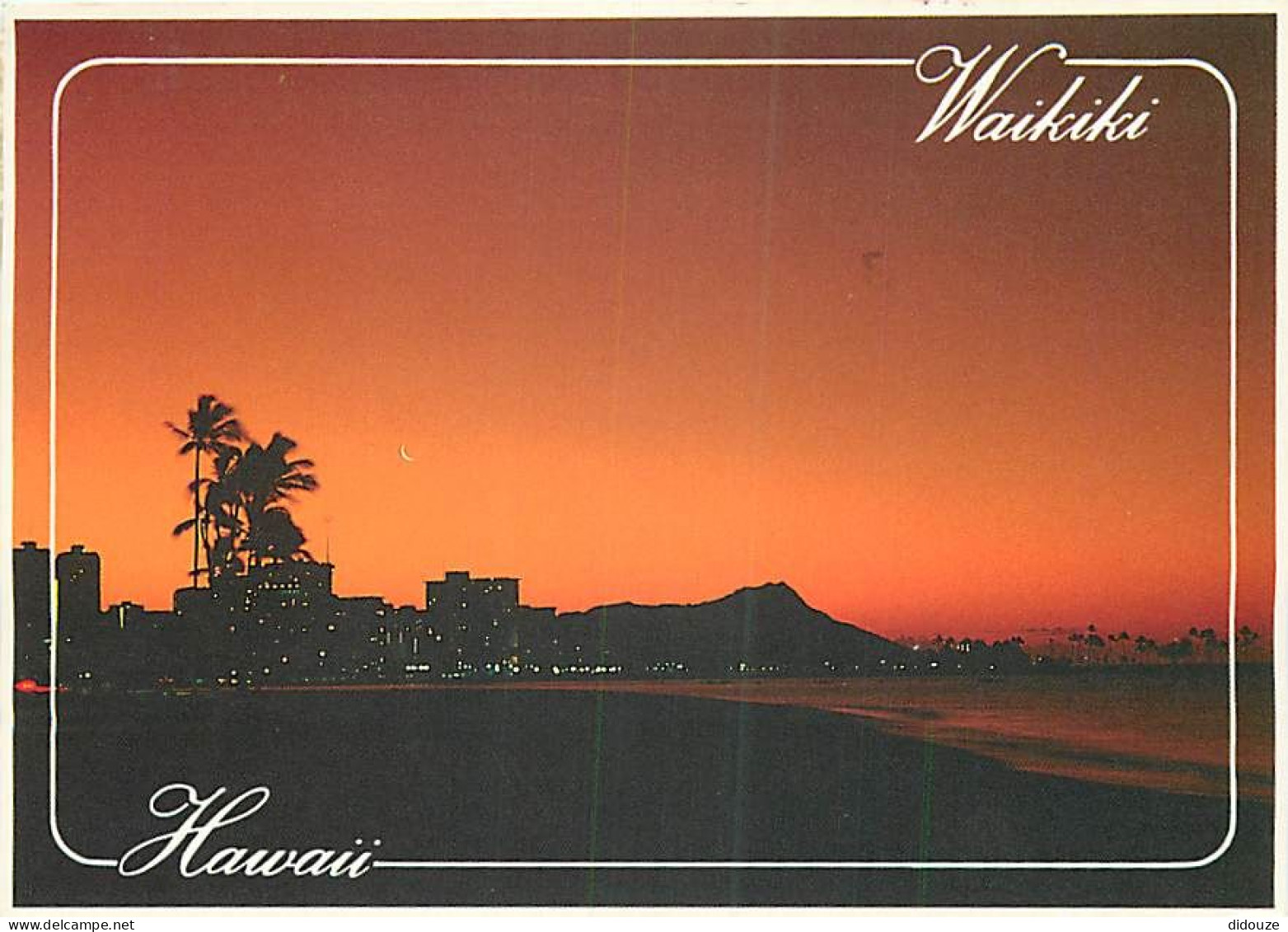 Etats Unis - Hawaï - Honolulu - Waikiki Beach - Sunrise - Coucher De Soleil - Etat De Hawaï - Hawaï State - CPM - Voir T - Honolulu