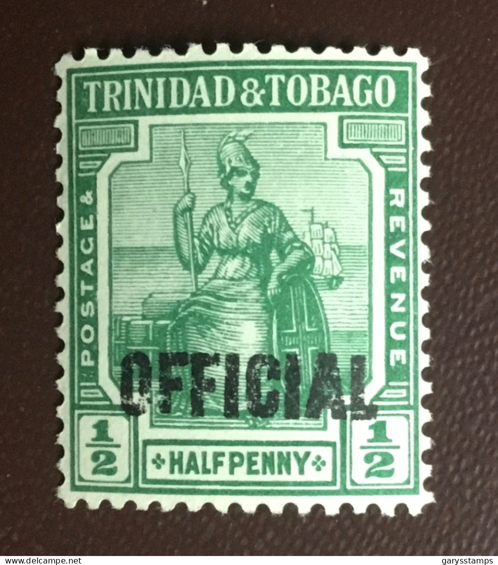Trinidad & Tobago 1917 Official SGO15 MNH - Trinidad & Tobago (...-1961)