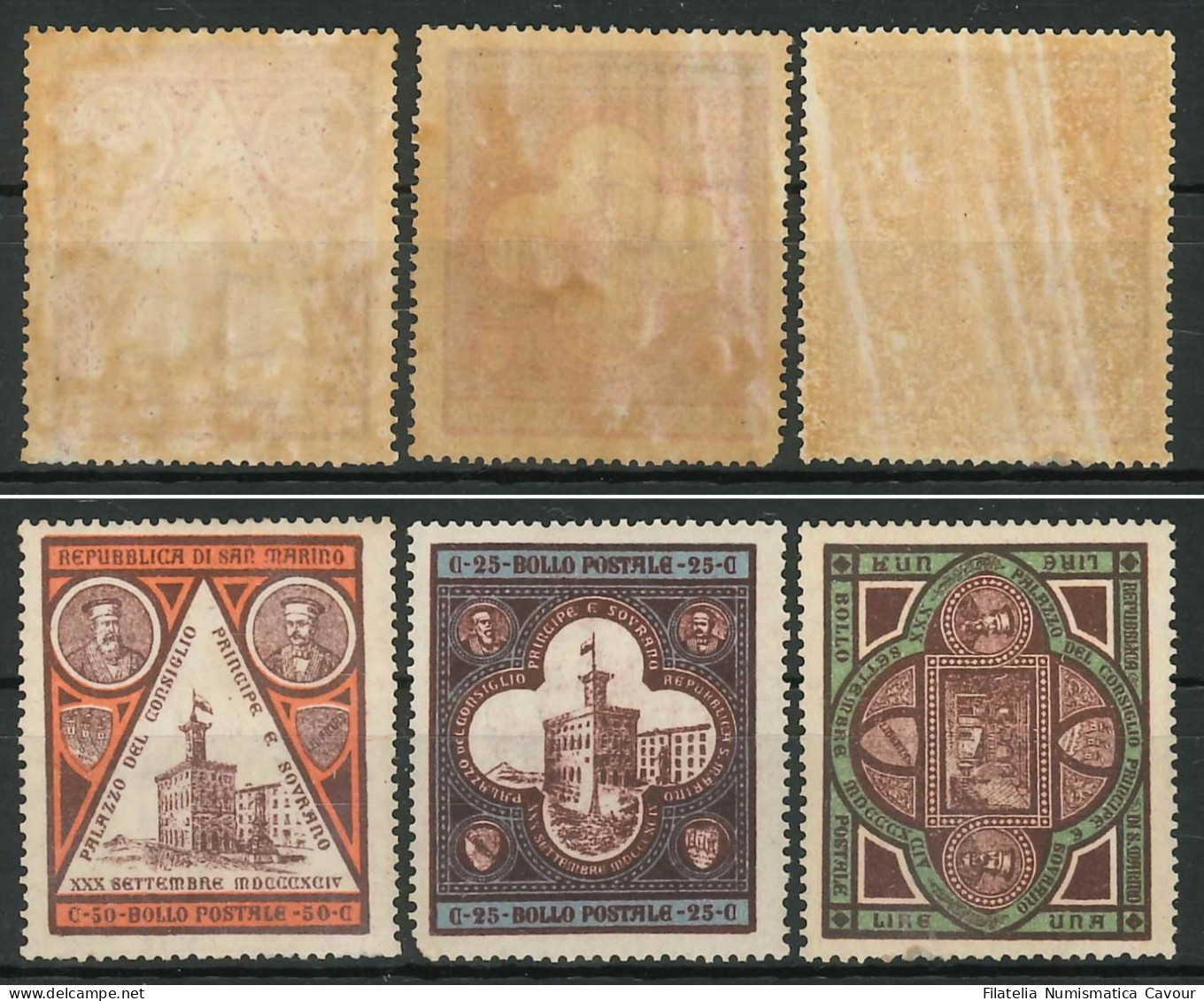 1894 - ** (Catalogo Sassone N.° 23/25 Euro 402,50) (2764) - Unused Stamps