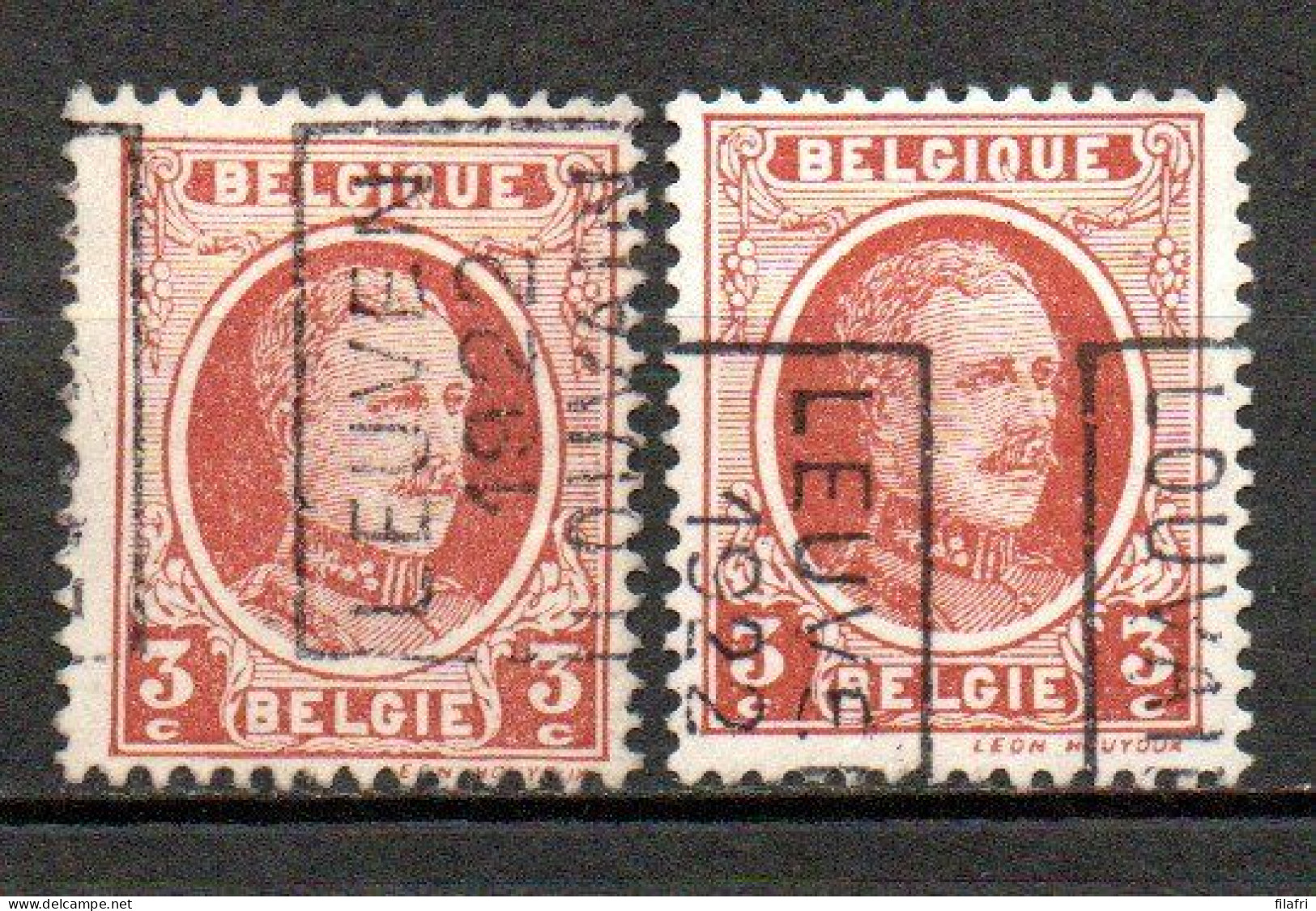 2973 Voorafstempeling Op Nr 192 - LEUVEN 1922 LOUVAIN - Positie A & B - Roulettes 1920-29