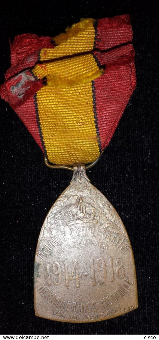 BELGIQUE 1914-1918 Médaille Commémorative De La Guerre 1914 - 1918 - Bélgica