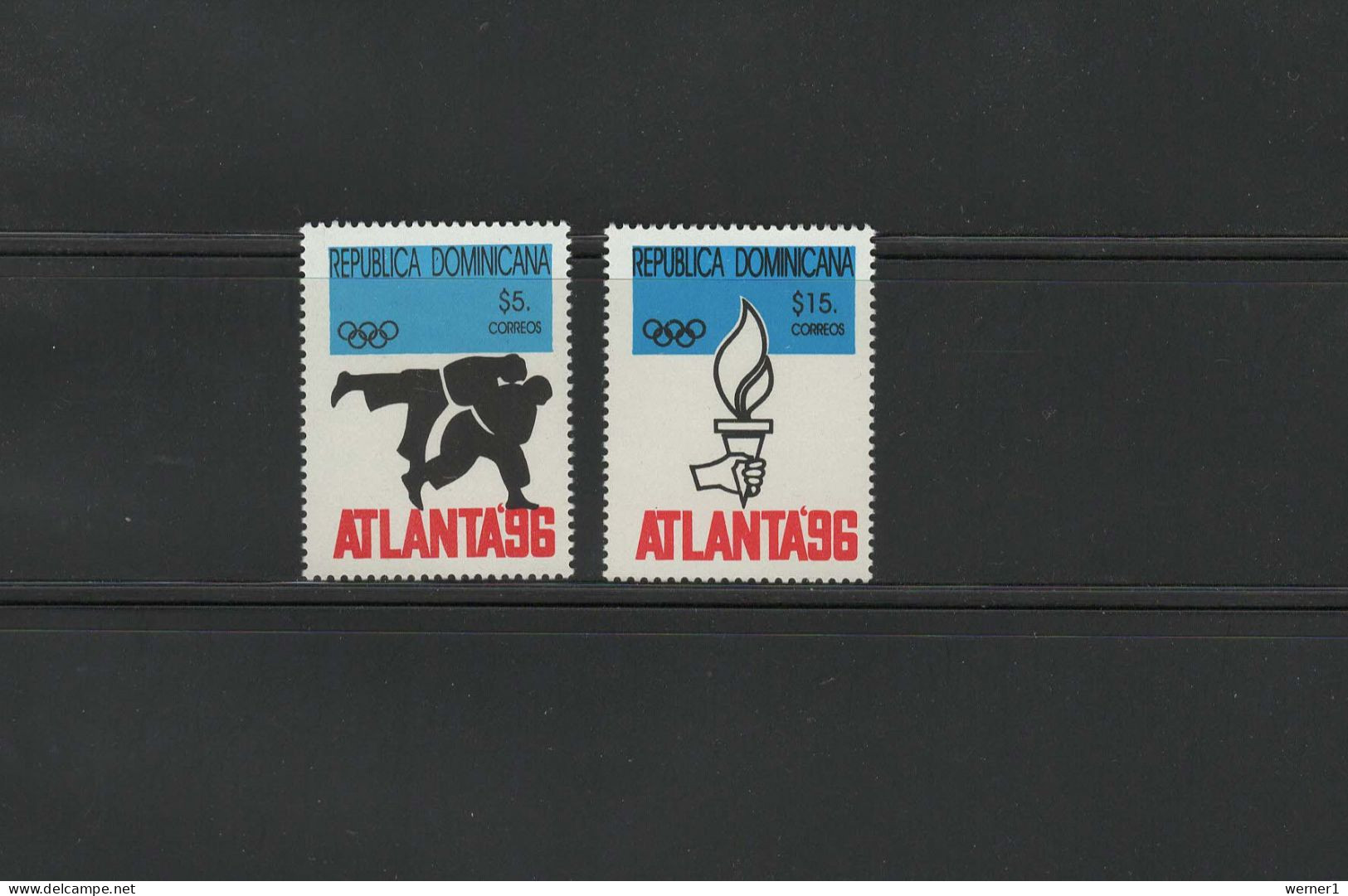 Dominican Republic 1996 Olympic Games Atlanta, Judo Set Of 2 MNH - Estate 1996: Atlanta