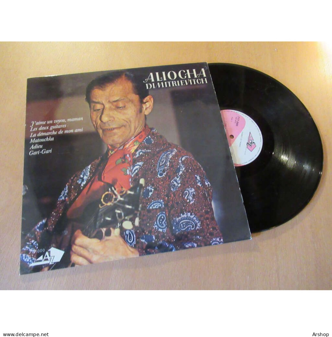 ALIOCHA & VALIA DIMITRIEVITCH J'aime Un Voyou Maman MUSIQUE RUSSE TZIGANE - DISC AZ Holland Lp - Wereldmuziek