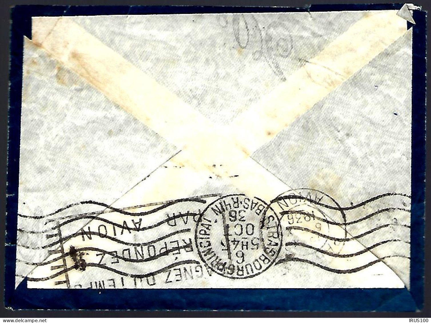 HANOI 1936 - POUR STRASBOURG - POSTE AÉRIENNE - - Airmail