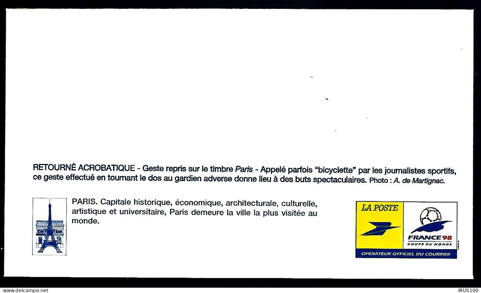 FRANCE 1998 - ANNONCE DE LA COUPE DU MONDE DE FOOTBALL EN 1997 (4 ENVELOPPES) - 1998 – Frankreich