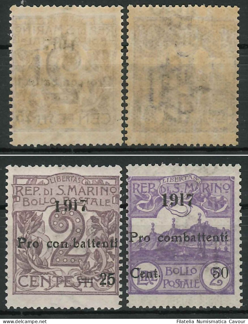 1917 - ** (Catalogo Sassone N.° 51/52 Euro 250,00) (1434) - Nuovi