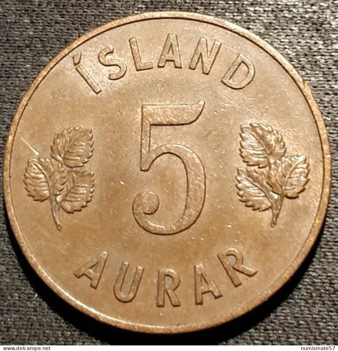 ISLANDE - ICELAND - 5 AURAR 1946 - KM 9 - ISLAND - Islandia