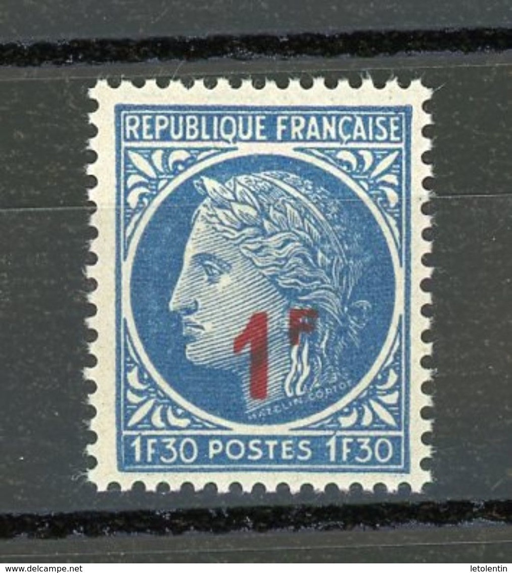 FRANCE -  MARIANNE DE MAZELIN - N° Yvert 791** - 1945-47 Ceres (Mazelin)