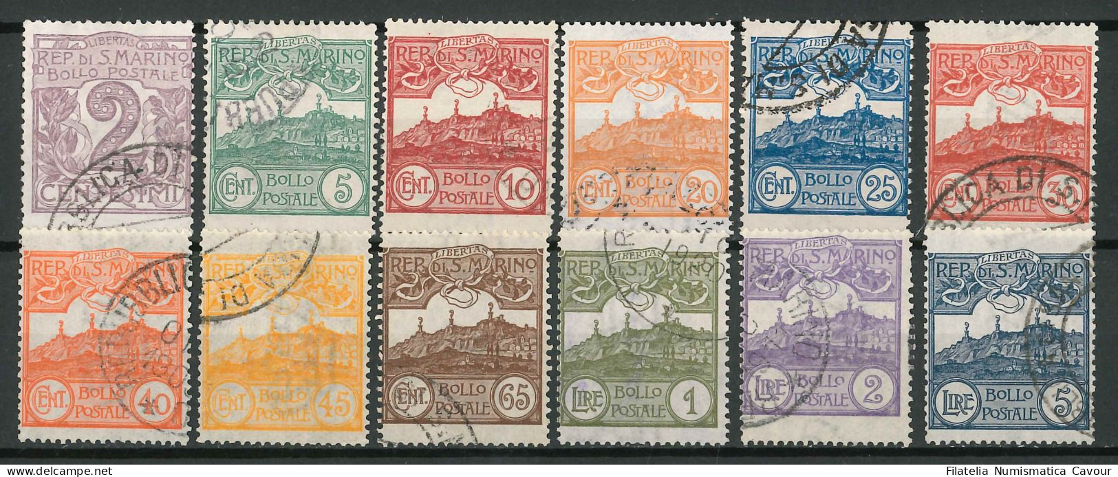 1903 - US(Catalogo Sassone N.° 34/45 Euro 1200,00) (8) - Usados