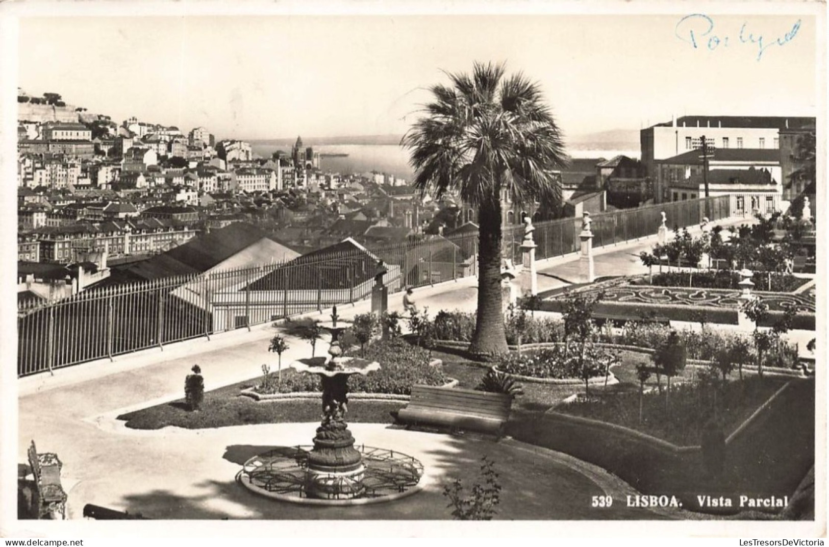 PORTUGAL - Lisboa - Vista Parcial - Vue Sur Un Jardin - Vue Panoramique - Vue Sur La Ville - Carte Postale Ancienne - Lisboa