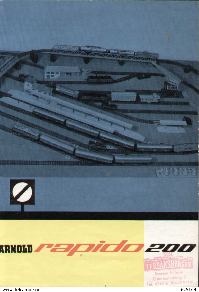 Catalogue ARNOLD RAPIDO 200 1961 N 1:160 Modelljärnväg Schwedische Ausgabe - En Suédois - Sin Clasificación