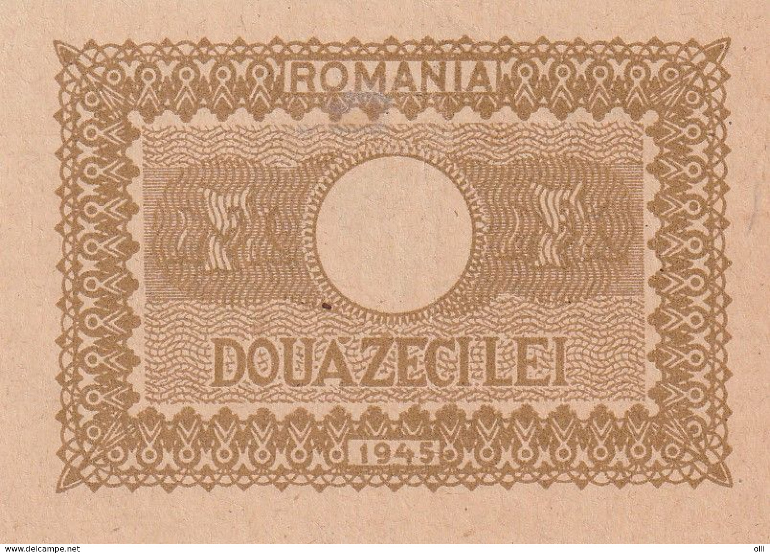 ROMANIA 20 LEI  1945 P-76 UNC - Roemenië