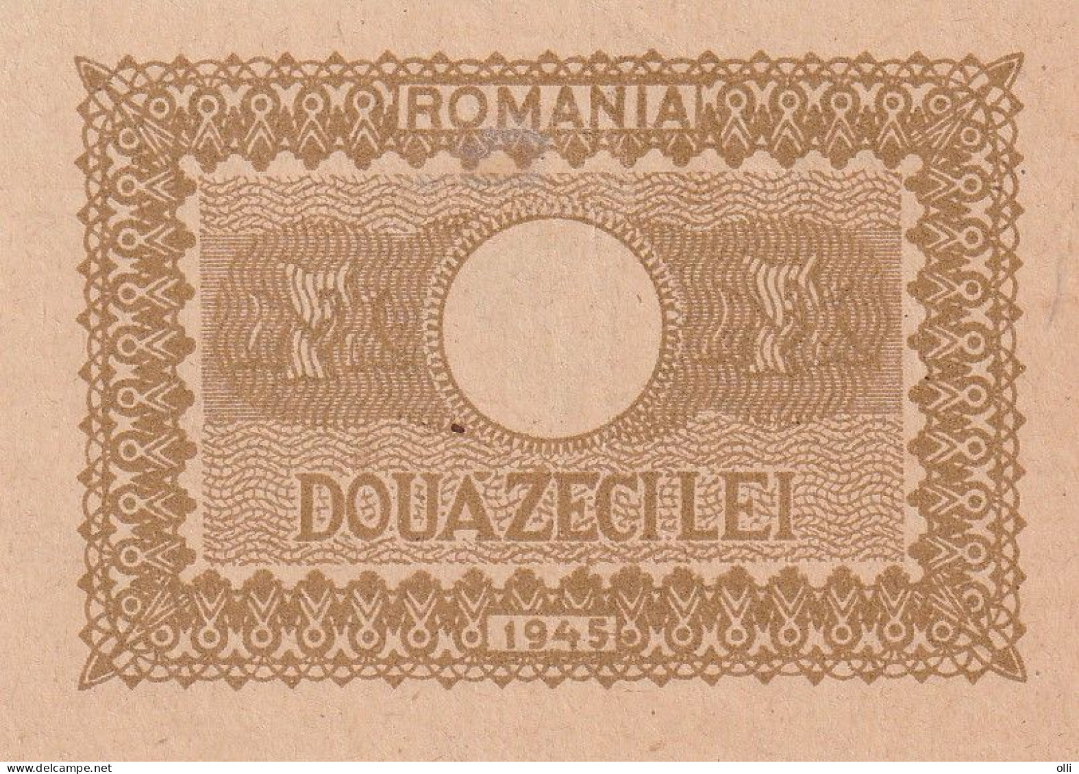 ROMANIA 20 LEI  1945 P-76 UNC - Rumänien